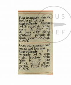 Terre Exotique Pineapple Chutney With Penja Pepper 100g Ingredients