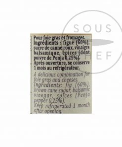Ingredients Terre Exotique Fig Chutney With Penja Pepper 100g