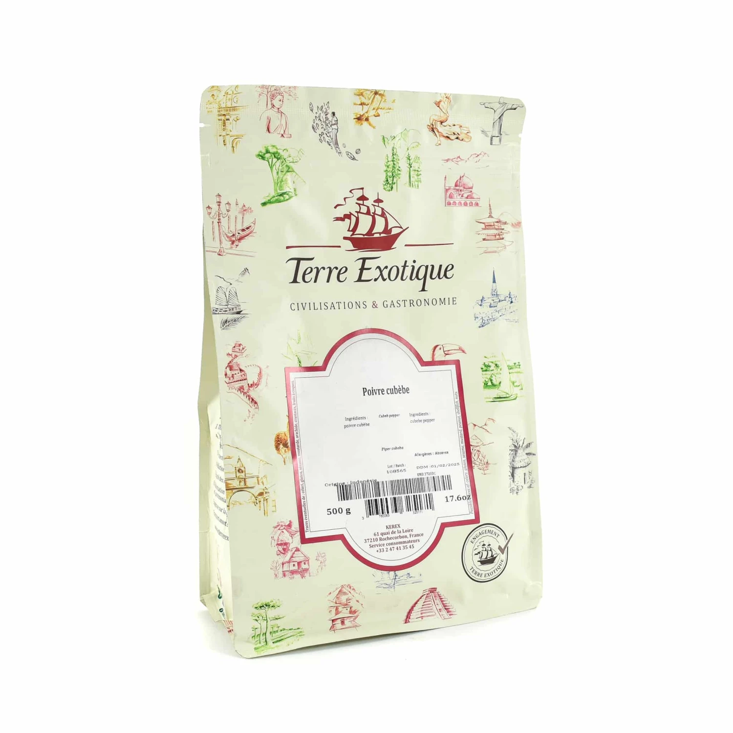 Terre Exotique Cubeb Pepper 500g Ingredients 3 Terre Exotique Cubeb Pepper 500g Ingredients