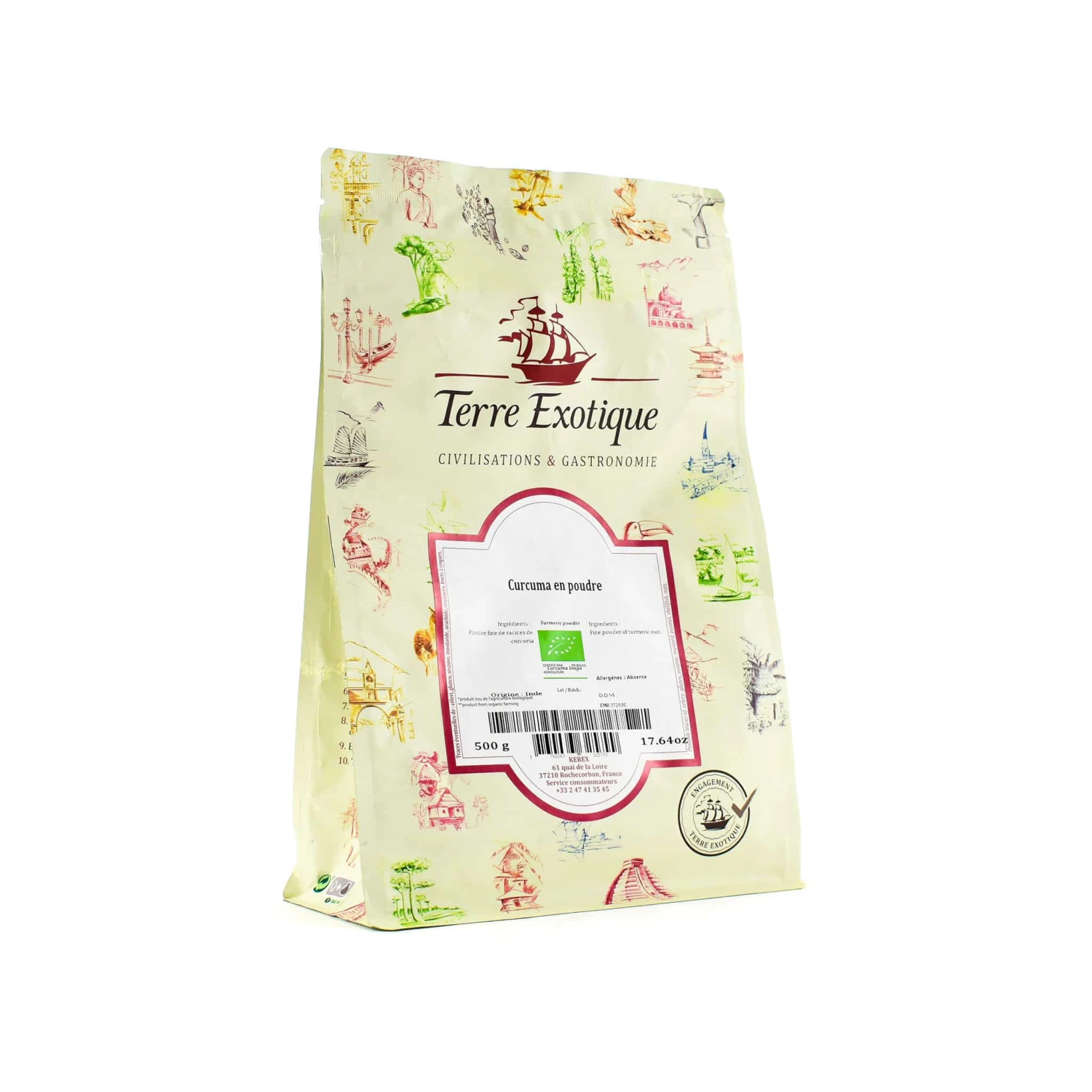 Terre Exotique Turmeric Powder 500g 3 Terre Exotique Turmeric Powder 500g