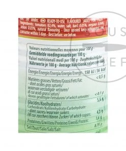 Ingredients Mutti Pizza Sauce 400g