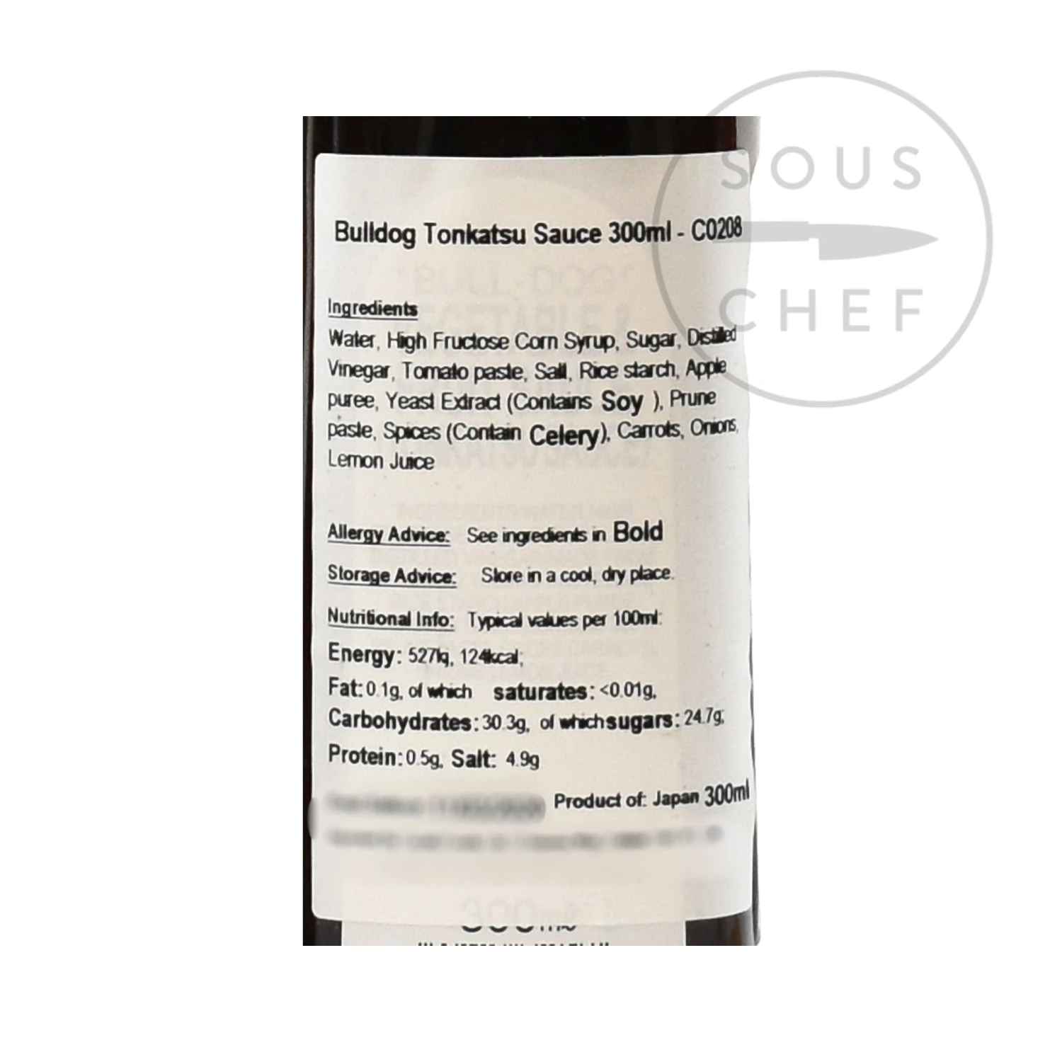 Bulldog Tonkatsu Sauce 300ml Ingredients 4 Bulldog Tonkatsu Sauce 300ml Ingredients