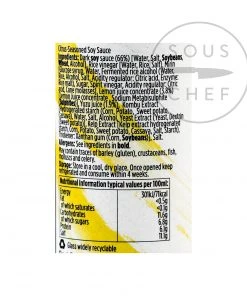 Ingredients Yutaka Yuzu Ponzu Sauce 150ml