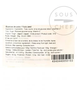 Japanese Ingredients Candied Yuzu Peel 30g 7 Japanese Ingredients Candied Yuzu Peel 30g