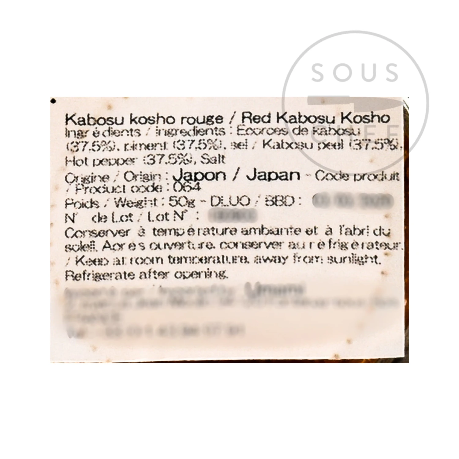 Kabosu Honke Red Kabosu Citrus Kosho 50g Ingredients 6 Kabosu Honke Red Kabosu Citrus Kosho 50g Ingredients