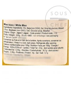Japanese Ingredients Ingredients White Shiro Miso 500g