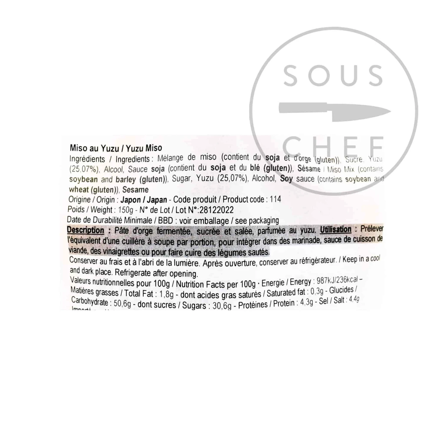 Japanese Ingredients Ingredients Yuzu Miso 150g 5 Japanese Ingredients Ingredients Yuzu Miso 150g