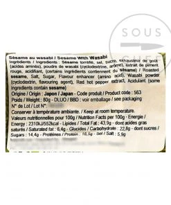 Toho Roasted Sesame Seeds With Wasabi 80g