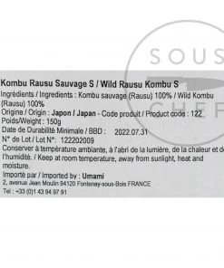 Sauvage Rausu Kombu For Dashi 150g Ingredients