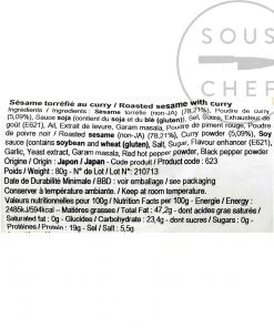 TohoSyokuhin Roasted Sesame Seeds With Curry 80g