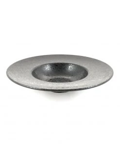 Tableware Black Melamine Risotto Plate 28.5cm