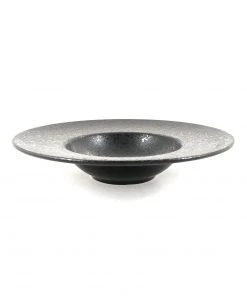 Tableware Black Melamine Risotto Plate 28.5cm