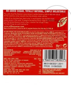 Willie's Cacao Orange & Almond 100% Dark Chocolate 50g 7 Willie's Cacao Orange & Almond 100% Dark Chocolate 50g