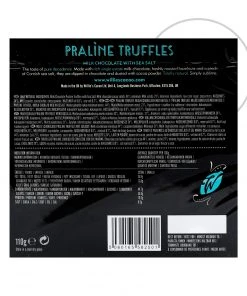 Willie's Cacao Milk Chocolate Praline Truffles With Sea Salt 110g Ingredients
