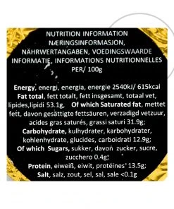 Ingredients Willie's Cacao Madagascan Black 100% Cooking Chocolate 180g