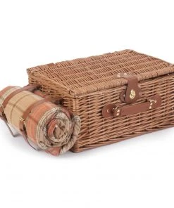 Willow Direct Tartan Picnic Hamper For 2 Autumn Red 8 Willow Direct Tartan Picnic Hamper For 2 Autumn Red