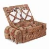 Willow Direct Tartan Picnic Hamper For 4 Autumn Red