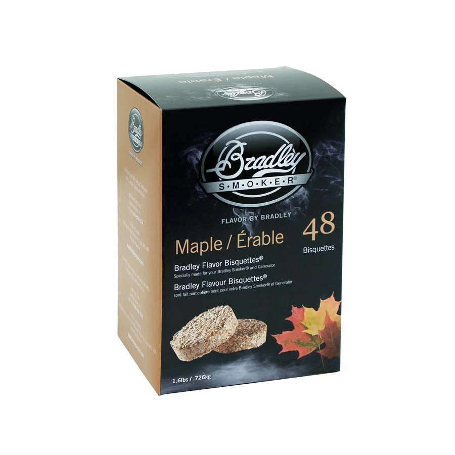 Bradley Smoker Bradley Maple Bisquettes Pack Of 48 BBQ 3 Bradley Smoker Bradley Maple Bisquettes Pack Of 48 BBQ
