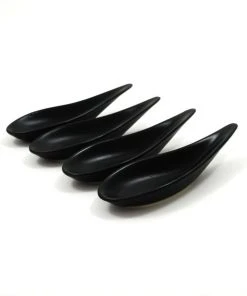 Kiji Stoneware & Ceramics Tableware White Porcelain Curved Canape Spoon X 12 7 Kiji Stoneware & Ceramics Tableware White Porcelain Curved Canape Spoon X 12