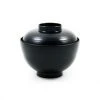 Kiji Stoneware & Ceramics Tableware Black Miso Soup Bowl