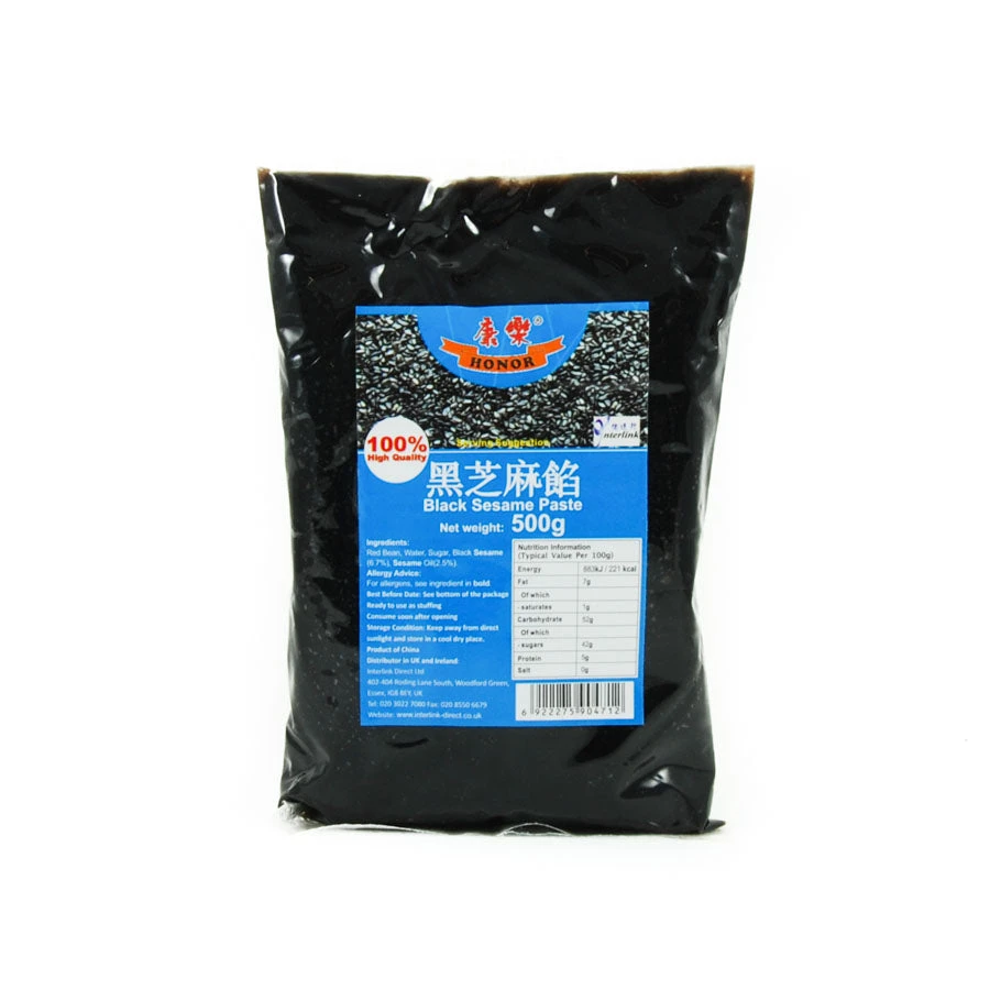 HONOR Sweetened Black Sesame Paste 500g 3 HONOR Sweetened Black Sesame Paste 500g