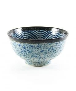 Kiji Stoneware & Ceramics Tableware Blue Wave Noodle Bowl
