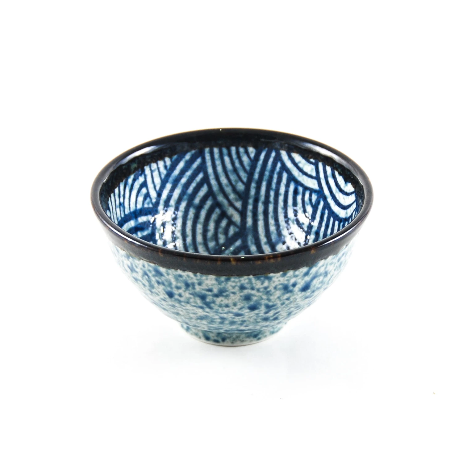 Kiji Stoneware & Ceramics Blue Wave Rice Bowl Tableware 3 Kiji Stoneware & Ceramics Blue Wave Rice Bowl Tableware