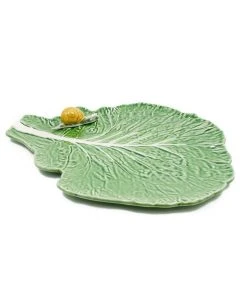 Bordallo Pinheiro Tableware Cabbage Leaf With Snail 11 Bordallo Pinheiro Tableware Cabbage Leaf With Snail