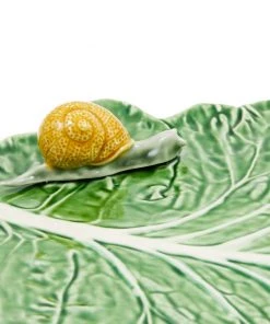 Bordallo Pinheiro Tableware Cabbage Leaf With Snail 10 Bordallo Pinheiro Tableware Cabbage Leaf With Snail