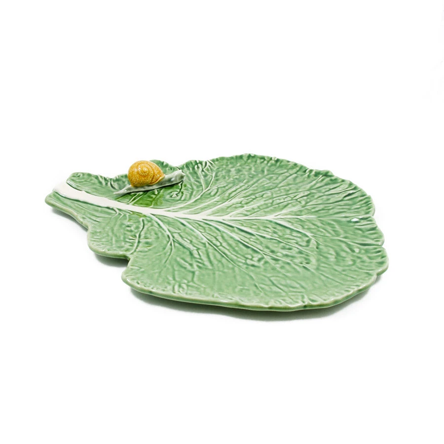 Bordallo Pinheiro Tableware Cabbage Leaf With Snail 6 Bordallo Pinheiro Tableware Cabbage Leaf With Snail
