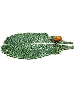 Bordallo Pinheiro Tableware Cabbage Leaf With Snail