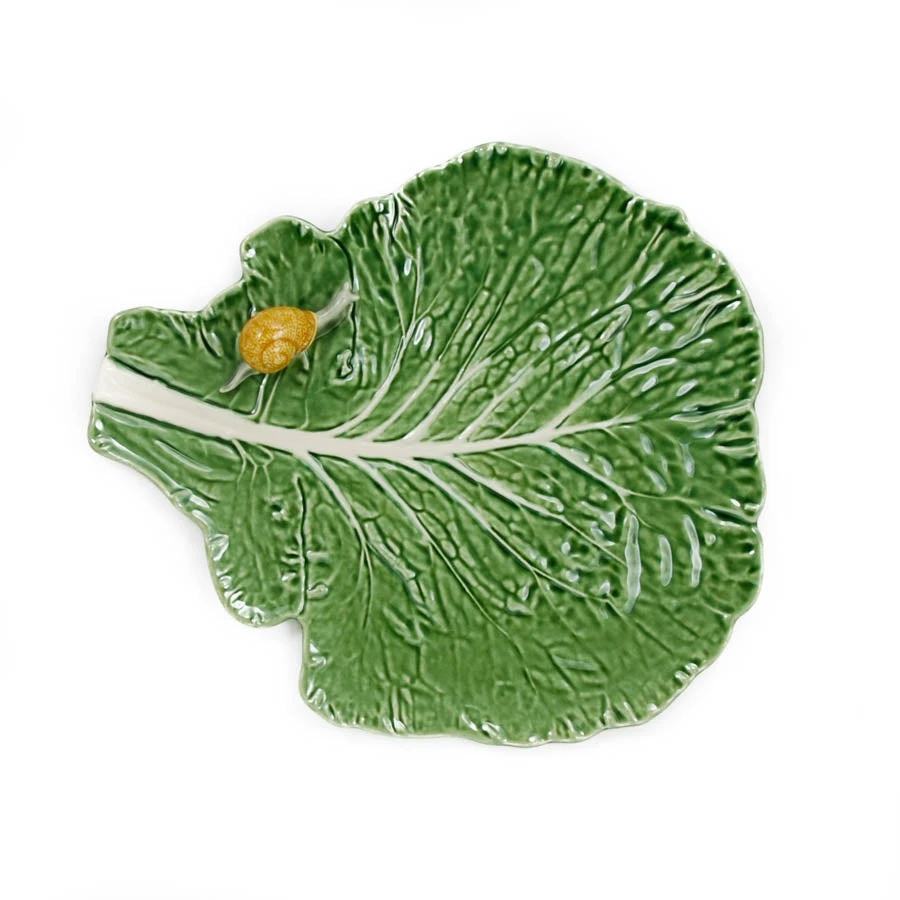 Bordallo Pinheiro Tableware Cabbage Leaf With Snail 4 Bordallo Pinheiro Tableware Cabbage Leaf With Snail