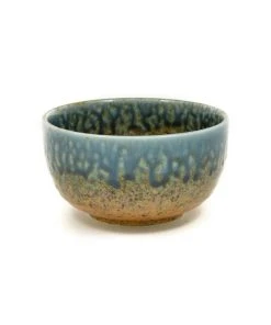Kiji Stoneware & Ceramics Chouseki Blue Gold Bowl 13cm Dia X 7cm