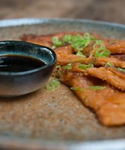 Kiji Stoneware & Ceramics Tableware Chouseki Blue Gold Plate 28.5cm Dia X 3.5cm