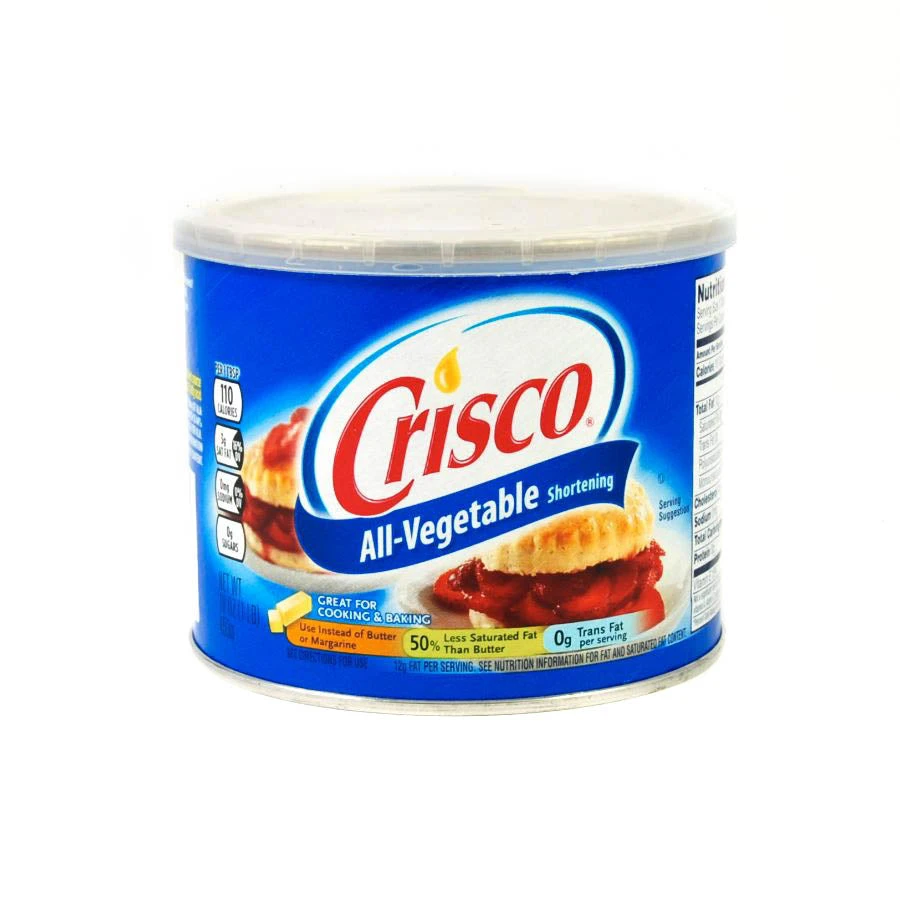 Oil & Vinegar Crisco All-Vegetable Shortening 453g 3 Oil & Vinegar Crisco All-Vegetable Shortening 453g