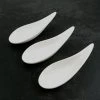 Kiji Stoneware & Ceramics Tableware White Porcelain Curved Canape Spoon X 12