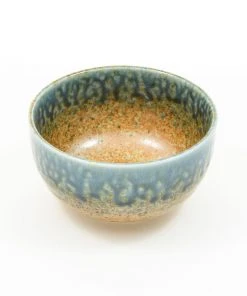 Kiji Stoneware & Ceramics Chouseki Blue Gold Bowl 13cm Dia X 7cm