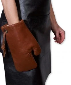 Dutchdeluxes Classic Oven Glove In Classic Brown Oven Gloves