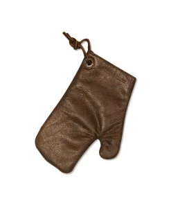 Dutchdeluxes Leather Oven Glove In Vintage Brown Cookware