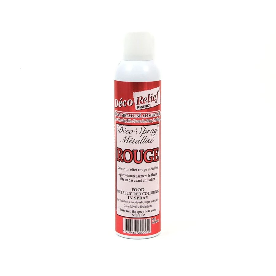 Deco Relief Edible Metallic Red Spray 300ml Ingredients 3 Deco Relief Edible Metallic Red Spray 300ml Ingredients