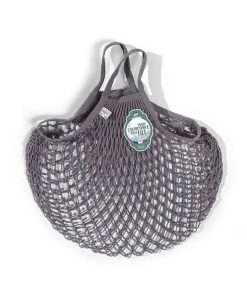 Kitchen Clothing Filt String Bag In Lead Grey