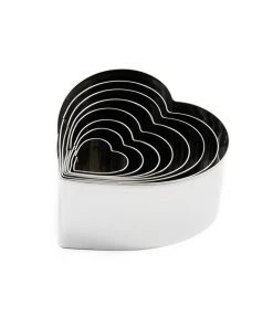 Eddingtons Heart Pastry Cutters Set Set Of 8