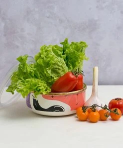 Kapka Abstract Enamel Small Storage Container 14cm Cookware