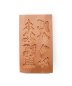 Springerle & Co Cookware Pear Wood Springerle & Speculaas Mould - Christmas Figures