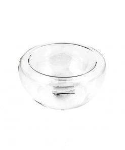 Portuguese Tableware Medium Double-Walled Glass Bowl X 3 170ml