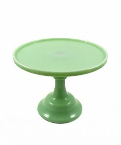 Mosser Glass Jade Milk Glass Cake Stand