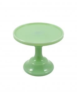 Mosser Glass Jade Milk Glass Cake Stand