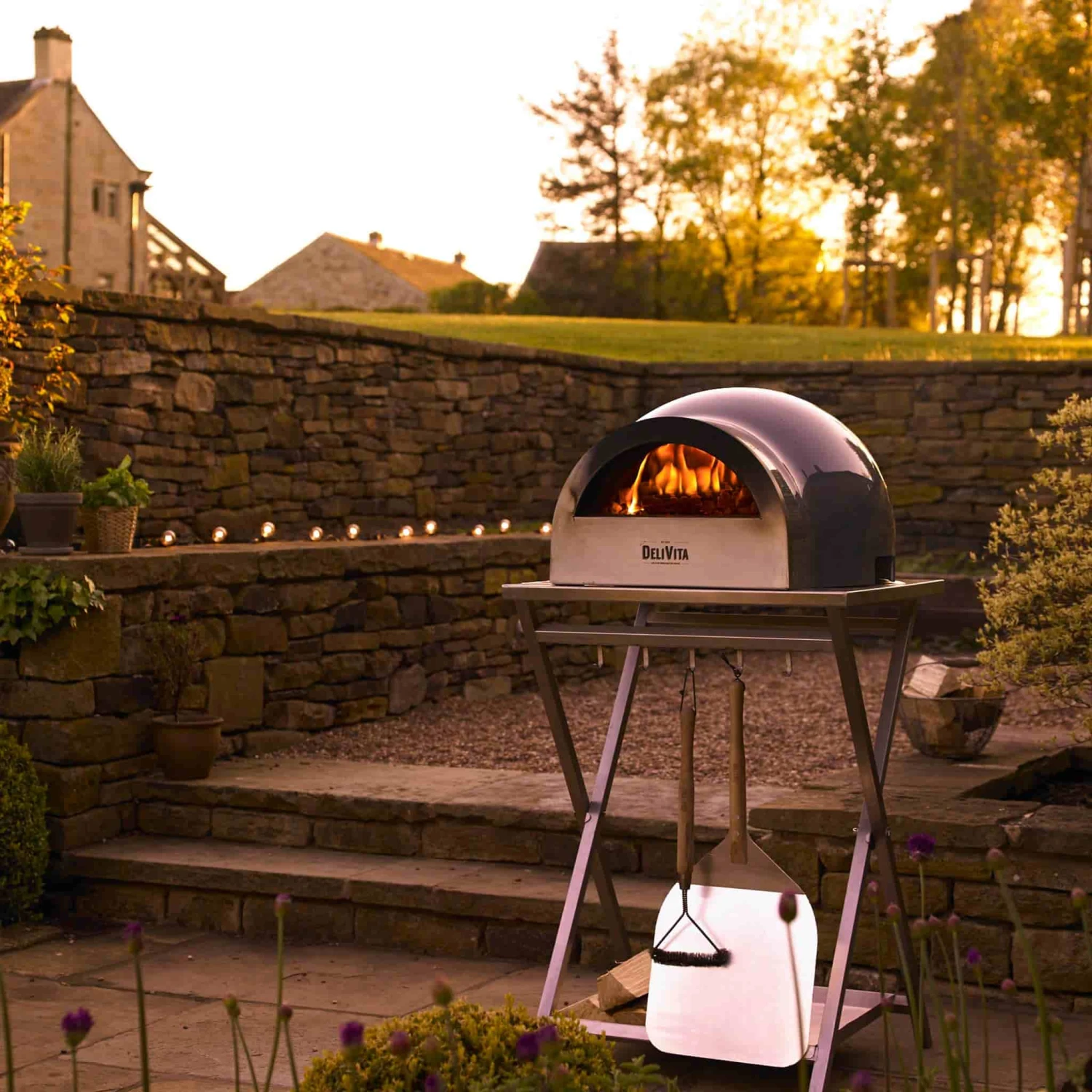 DeliVita Wood Fired Pizza Oven Blue Diamond Cookware 7 DeliVita Wood Fired Pizza Oven Blue Diamond Cookware