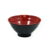 R&B Melamine Red & Black Rice & Soup Bowl Tableware 2 R&B Melamine Red & Black Rice & Soup Bowl Tableware