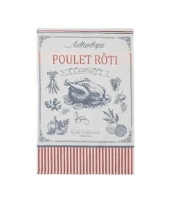Coucke Kitchen Linen French Tea Towel - Poulet Roti